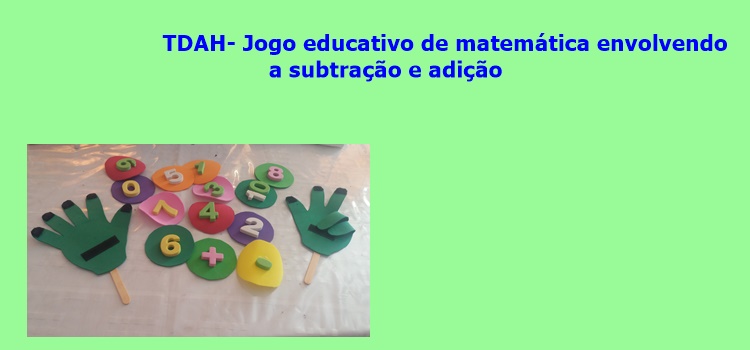 Jogo Educativo Adição E Subtração Matemática Infantil